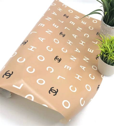 chanel gift wrapping paper